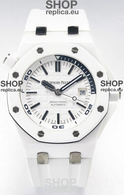 Audemars Piguet Royal Oak Offshore Ceramic Super Clone Watch White Dial Cal.3102 Movement