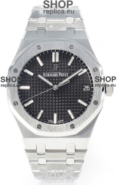 Audemars Piguet Royal Oak 15500 41MM 904L Steel Black Dial Super Clone Replica Watch 