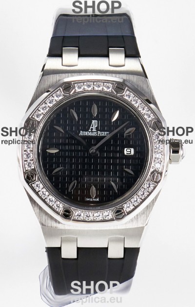 Audemars Piguet Royal Oak 33MM 904L Steel Quartz Black Dial Swiss Replica Watch
