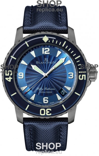 Blancpain Fifty Fathoms Automatique Titanium Edition Swiss Replica Watch in 1:1 Mirror Quality