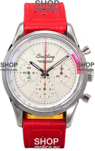 Breitling Top Time B01 Ford Thunderbird Leather Strap 1:1 Mirror Swiss Replica Watch 
