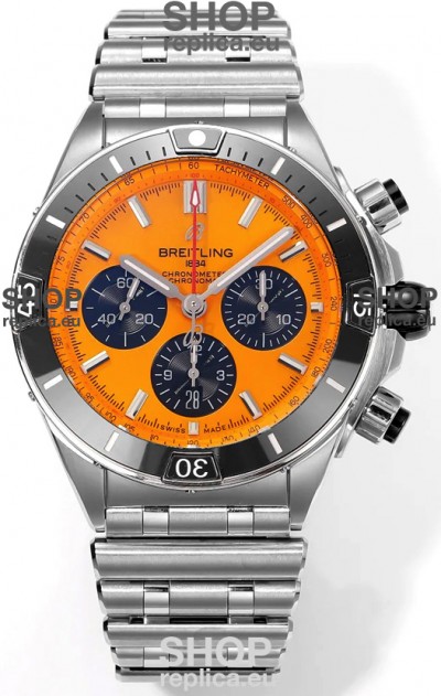 Breitling Chronomat B01 42 Edition Swiss 904L Steel Casing Pale Yellow Dial 1:1 Mirror Replica Watch