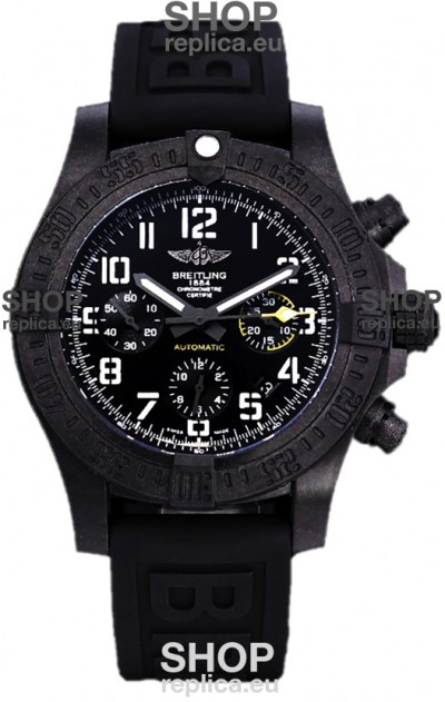 Breitling Avenger Hurricane Chronograph Black Dial - DLC Coating Swiss Replica Watch