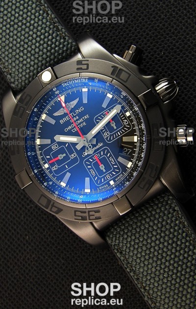 Breitling Chronomat 44 Blacksteel Swiss Replica DLC Coating 1:1 Mirror Watch