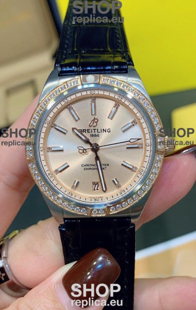 Breitling Chronomat Automatic 36MM 1:1 Mirror Swiss Replica Watch Steel Case