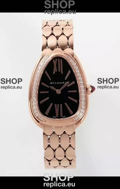 Bvlgari Serpenti Seduttori Edition in Rose Gold Casing Super Clone Watch