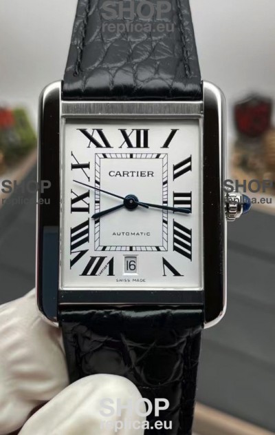 Cartier Tank Solo Swiss Automatic Watch in Stainless Steel Casing 31MM Wide - Superlone Edition