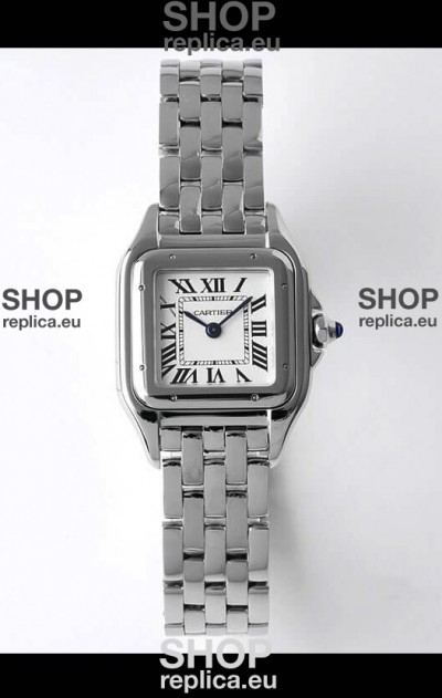 Cartier PANTHERE Edition 22MM 1:1 Mirror Quality Swiss Replica Watch in White Dial - Diamonds Bezel