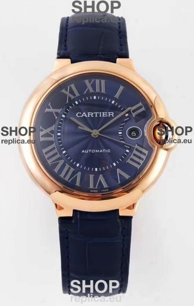 Ballon De Cartier Swiss Automatic 1:1 Mirror Quality 42MM in Rose Gold Casing