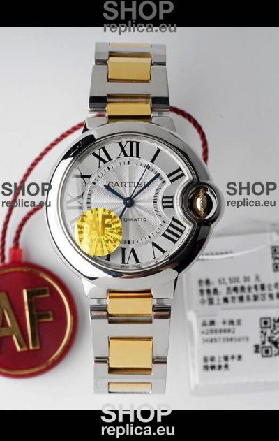 Ballon De Cartier Swiss Automatic 1:1 Mirror Quality 33MM in 2 Tone Yellow Gold Casing