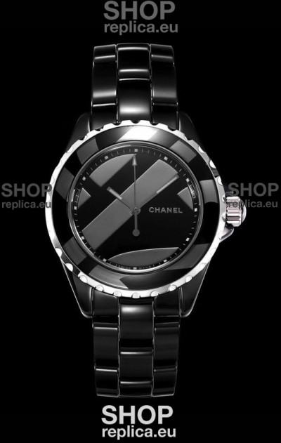 Chanel J12 Untitled Black Ceramic Casing Watch 1:1 Mirror Replica Watch - 38MM Automatic Movement