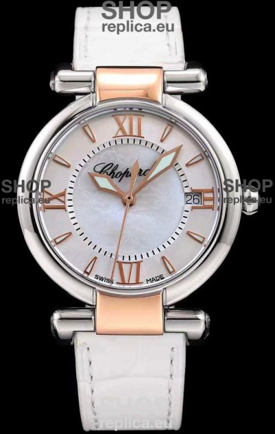 Chopard Imperiale White Dial Swiss Automatic Replica Watch in 904L Steel 