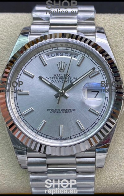 Rolex Day Date Presidential 904L Steel 40MM - Steel Dial 1:1 Mirror Quality Watch