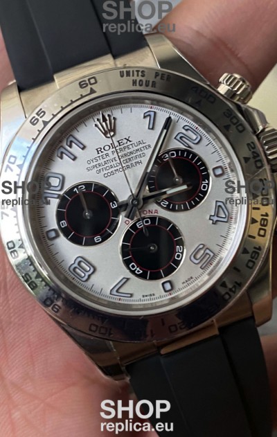 Rolex Cosmograph Daytona 116509 White Dial Cal.4130 Movement - 904L Steel Watch
