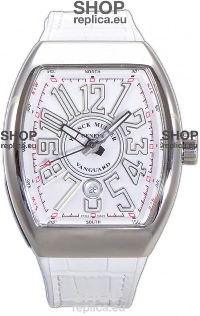 Franck Muller Vanguard Yachting V45 Stainless Steel Casing Rubber Clad Strap Swiss Replica Watch 