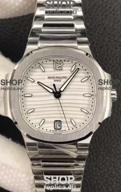 Patek Philippe Nautilus 7118/1A-010 35MM 1:1 Mirror Swiss Replica Watch in Steel Dial 