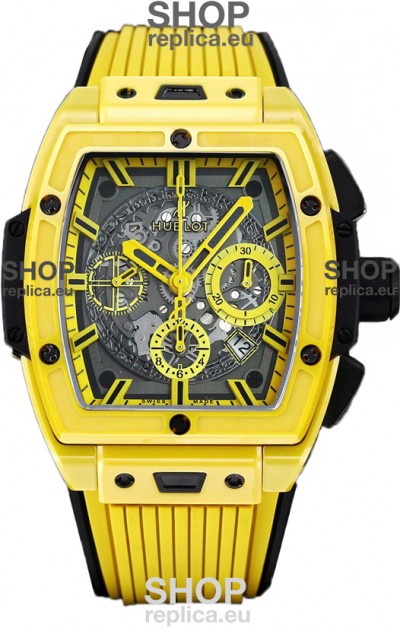 Hublot Spirit of Bang Yellow Magic Edition Watch in PVD Titanium Casing - 42MM Swiss Replica