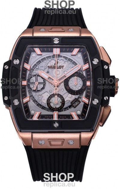 Hublot Spirit of Bang Rose Gold Casing Ceramic Bezel - 42MM Swiss Replica