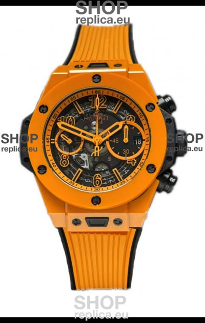 Hublot Spirit of Bang Orange Magic Edition Watch in Ceramic Casing - 42MM Swiss Replica