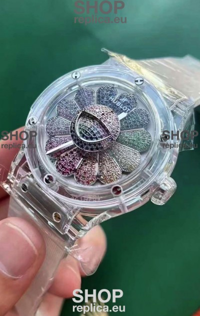 Hublot Classic Fusion Takashi Murakami Sapphire Rainbow Swiss Movement Watch 45MM