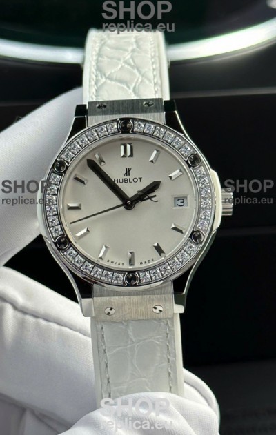 Hublot Super Clone Classic Fusion Titanium 33MM 1:1 Mirror Replica Watch White Dial