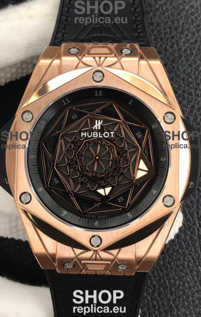 Hublot Big Bang Sang Bleu Rose Gold 1:1 Mirror Replica Edition - 45MM 