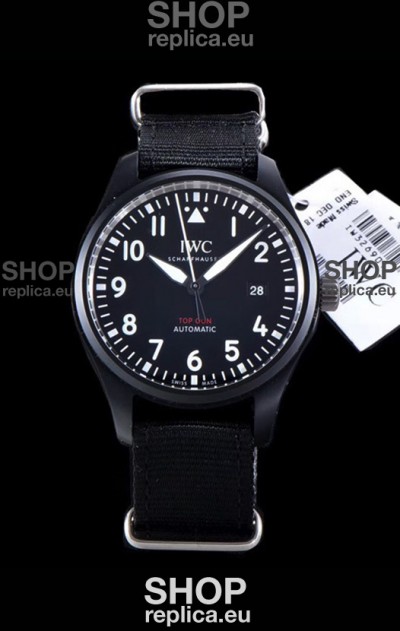 IWC Pilot's Automatic Top Gun 1:1 Mirror Replica Watch in Ceramic Case