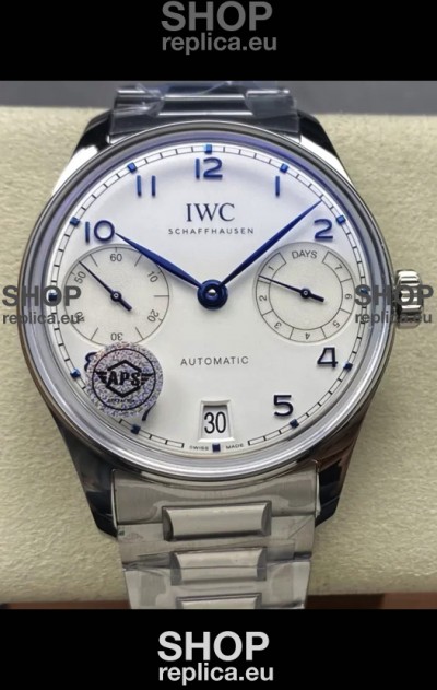 IWC Super Clone Portugieser Swiss 1:1 Mirror Replica Watch White Dial Steel Case Watch