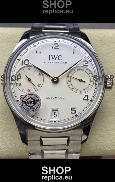 IWC Super Clone Portugieser Swiss 1:1 Mirror Replica Watch White Dial Steel Case Watch