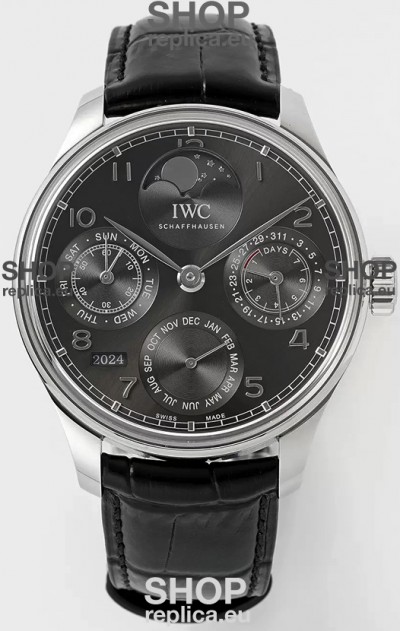IWC Portuguese Perpetual Calendar 904L Steel Swiss Replica Watch REF. IW503301