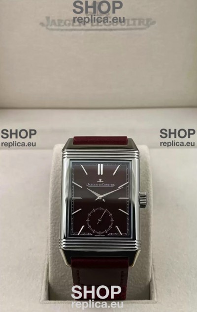 Jaeger-LeCoultre Reverso DuoFace Steel Casing Watch Red Dial in Swiss Automatic Movement