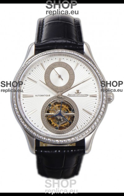 Jaeger LeCoultre Master Ultra-Thin Tourbillon White Dial Stainless Steel Casing