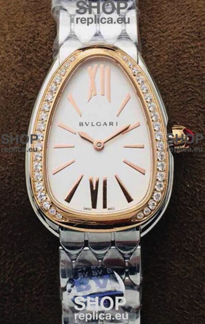 Bvlgari Serpenti Seduttori Edition Watch in Stainless Steel - Rose Gold Bezel 1:1 Mirror Replica