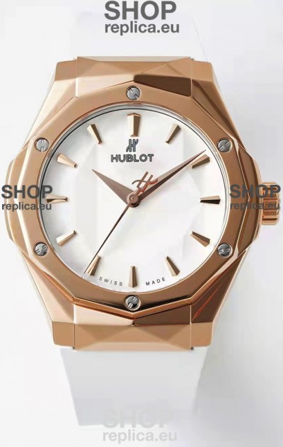Hublot Classic Fusion Orlinski King Gold 40MM Edition White Dial Swiss Replica Watch