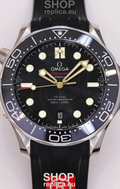 Omega Seamaster James Bond Black Swiss 904L Steel 1:1 Mirror Replica Watch