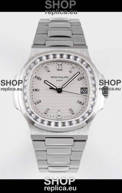 Patek Philippe Nautilus 5711/1A White Dial 1:1 Mirror Swiss Replica Watch in 904L Steel 