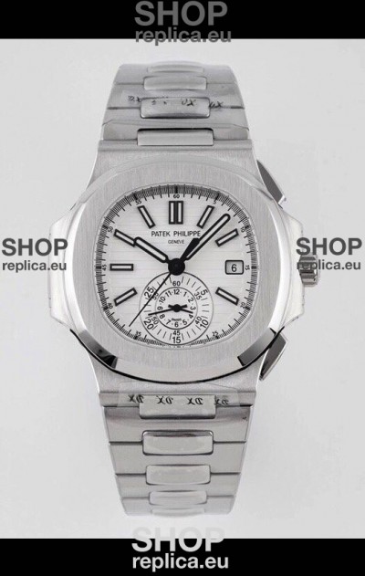 Patek Philippe Nautilus 5980/1A 904L Steel Case in White Dial - 1:1 Mirror Replica