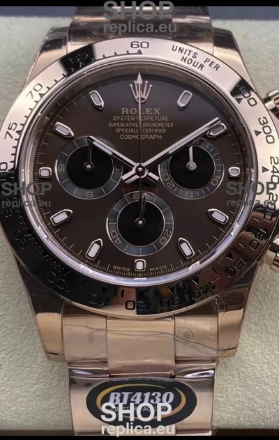 Rolex Cosmograph Daytona M116505 Rose Gold Original Cal.4130 Movement - 904L Steel Watch
