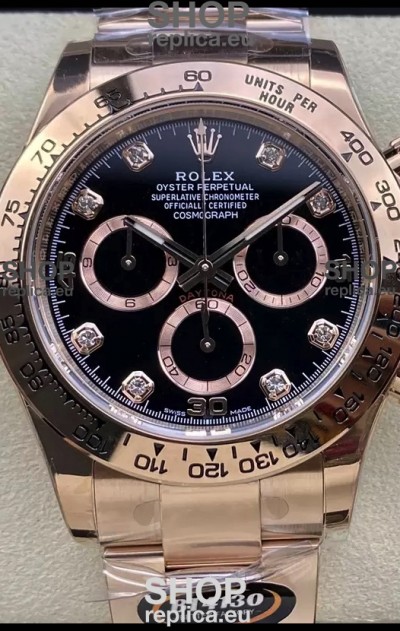 Rolex Cosmograph Daytona M116505 Rose Gold Original Cal.4130 Movement - 904L Steel Watch