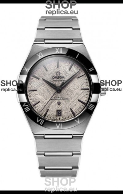 Omega Co-Axial Constellation Stainless Steel Meteorite Dial 1:1 Mirror Replica 41MM