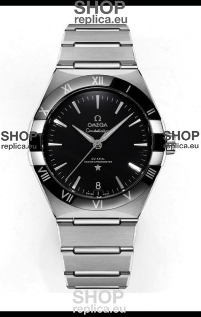 Omega Co-Axial Constellation Stainless Steel Black Dial 1:1 Mirror Replica 41MM