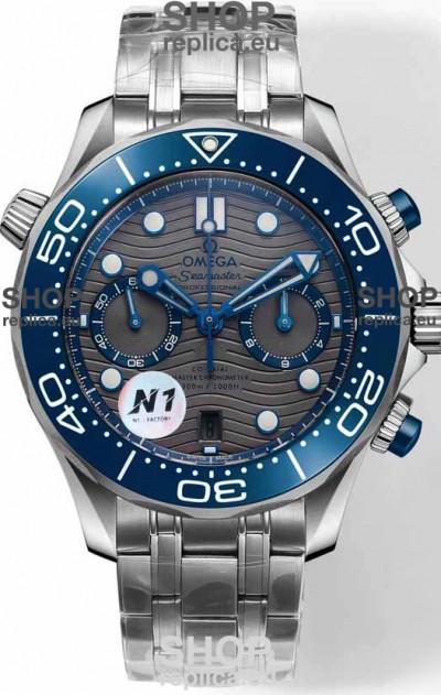 Omega Seamaster Co-Axial Master Chronograph Stainless Steel Grey Dial 44MM 1:1 Mirror Replica