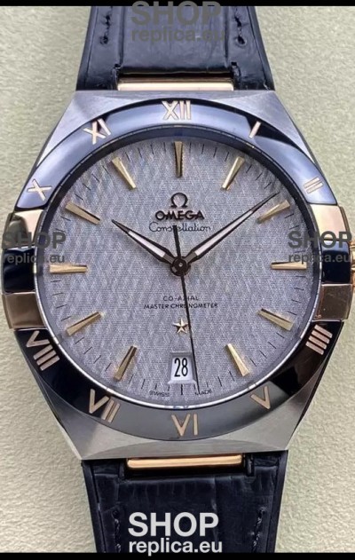 Omega Co-Axial Constellation 41MM 904L Steel - Grey Dial 1:1 Mirror Replica Watch