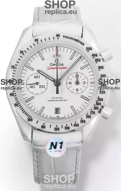 Omega Speedmaster Super Clone White Side of the Moon Ceramic Casing Watch 