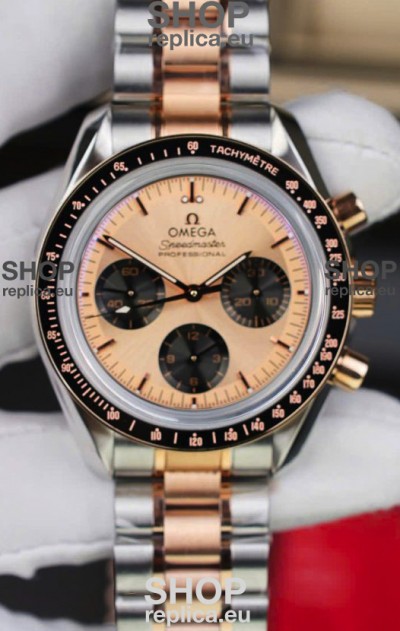 Omega Speedmaster Professional Moonwatch Two Tone Sedna Gold Swiss Replica Watch