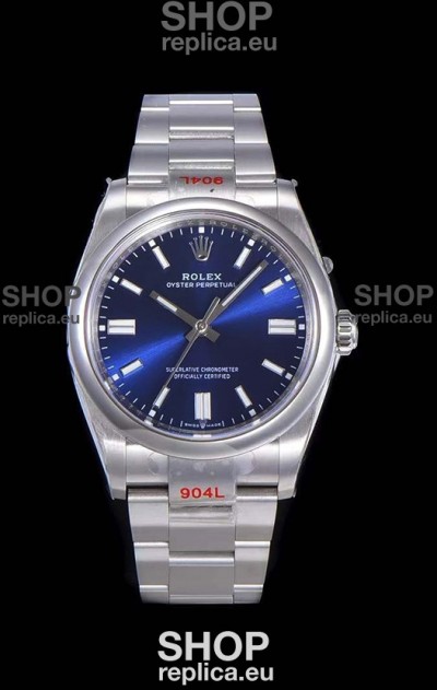 Rolex Oyster Perpetual REF#124300 41MM Cal.3230 Movement Swiss Replica Dark Blue Dial 904L Steel 1:1 Mirror Replica Watch