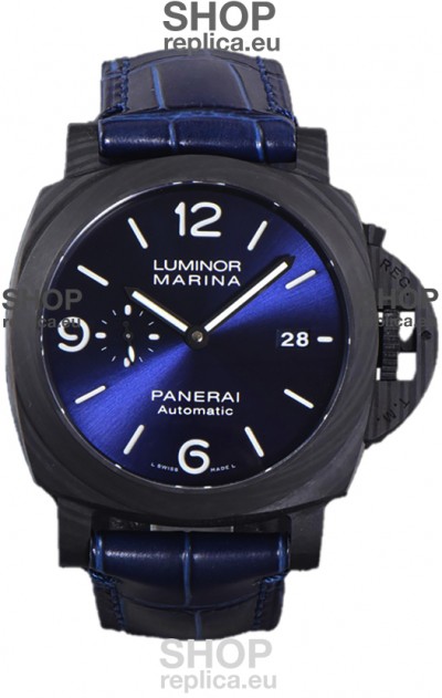 Panerai Luminor Marina Carbotech PAM1664 Blue Notte Carbon Casing 1:1 Mirror Replica Watch 