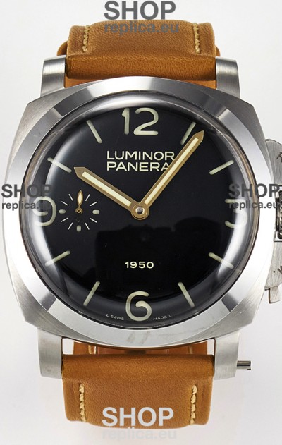 Panerai Super Clone Luminor 1950 PAM127 904L Steel Edition Swiss Replica Watch