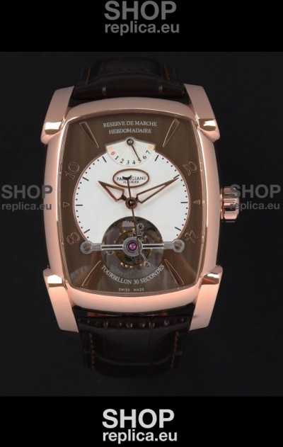 Parmigiani Fleurier Kalpa XL Rose Gold 1:1 Genuine Tourbillon Swiss Replica Watch 
