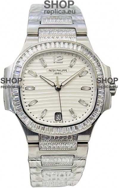 Patek Philippe Nautilus 7118 35MM 1:1 Stainless Steel White Dial 1:1 Mirror Replica Watch